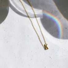 Load image into Gallery viewer, Gold Sideways Initial Necklace