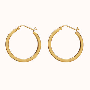 Large Creole Gold Earrings