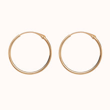 Load image into Gallery viewer, Medium Gold Hoop Earrings