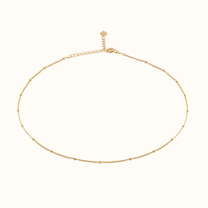 Fine Gold Bobble Chain Necklace