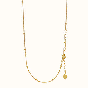 Fine Gold Bobble Chain Necklace