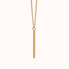 Load image into Gallery viewer, Gold Vertical Bar Necklace