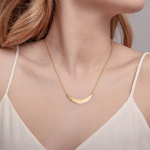 Load image into Gallery viewer, Gold Crescent Necklace
