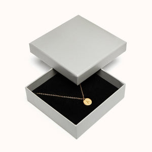 Pebble Gold Disc Initial Necklace Offer