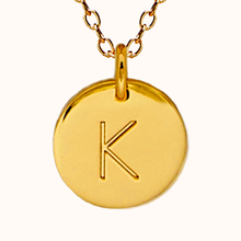 Load image into Gallery viewer, K Initial Necklace