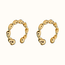 Load image into Gallery viewer, Twisted Gold Ear Cuff