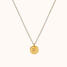 Load image into Gallery viewer, P Initial Necklace