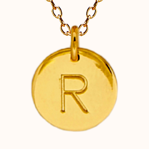 R Initial Necklace