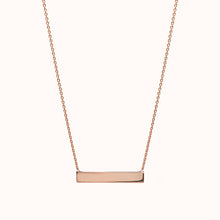 Load image into Gallery viewer, Rose Gold Horizontal Bar Necklace