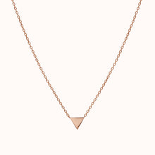 Load image into Gallery viewer, Rose Gold Triangle Necklace