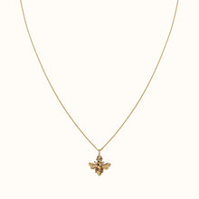Load image into Gallery viewer, Small Gold Bumble Bee Necklace