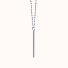 Load image into Gallery viewer, Silver Vertical Bar Necklace