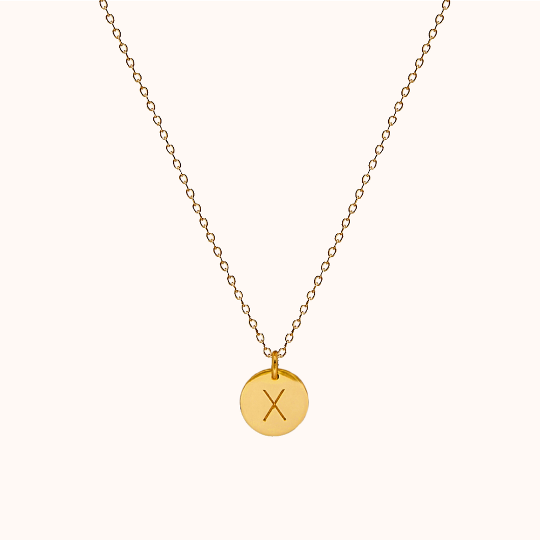 X Initial Necklace